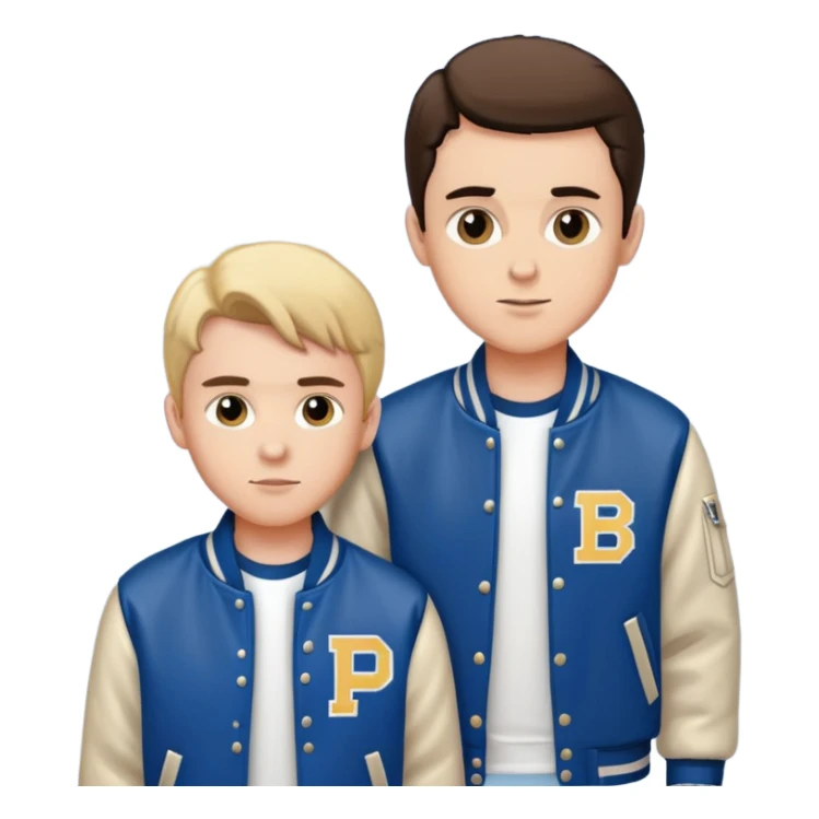 Create me an image of bob and pony boy from the outsiders sticker