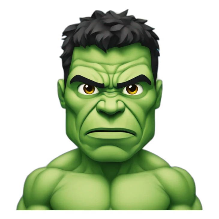 hulk in colors of flag of curacao sticker