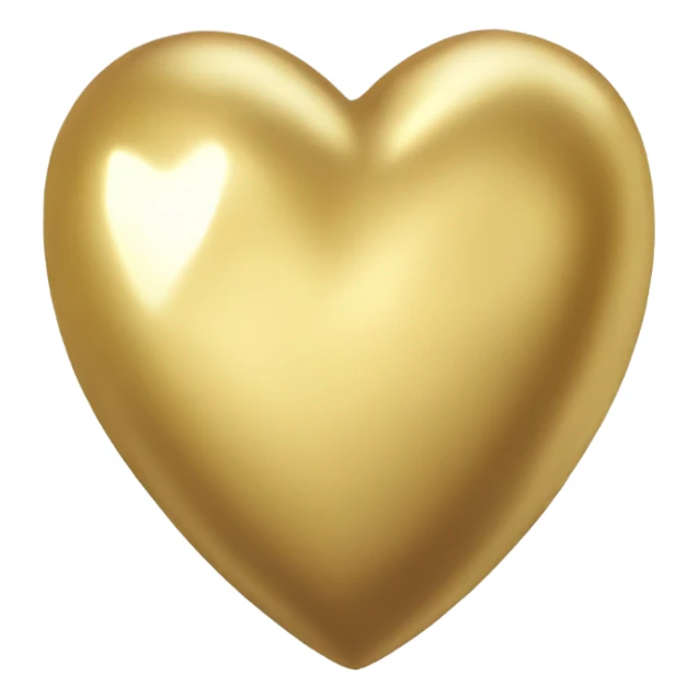 A heart made of gold sticker
