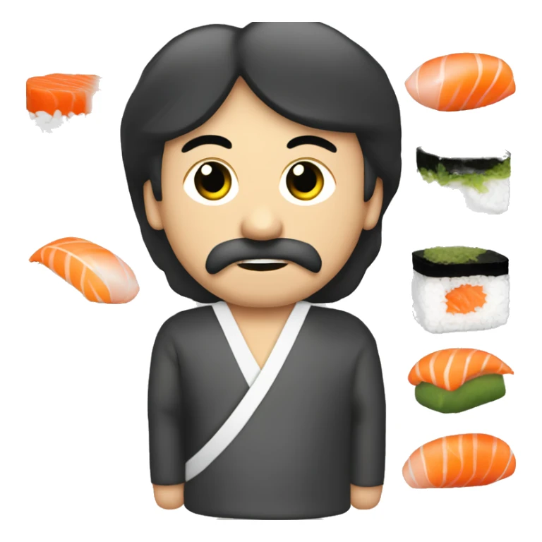 Sengångare som äter sushi  sticker