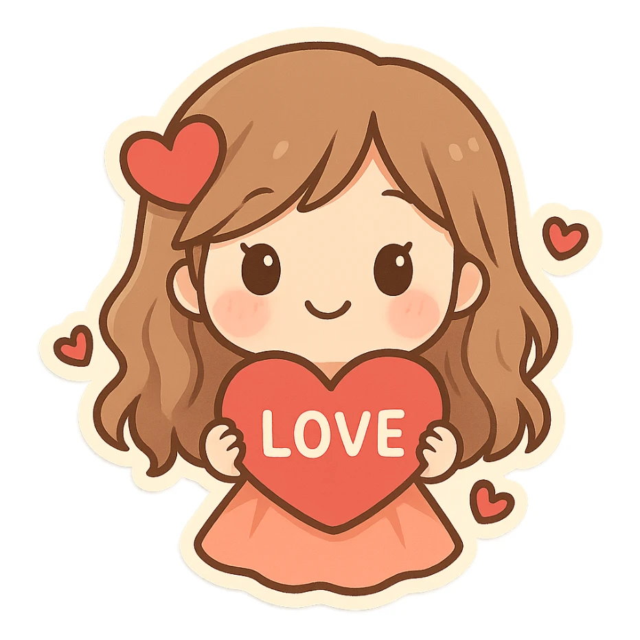 valentine, remove background sticker