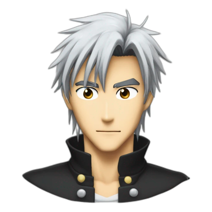 Nicholas D Wolfwood (TriGun ‘98) (Portrait, front facing, iOS 17 style) sticker