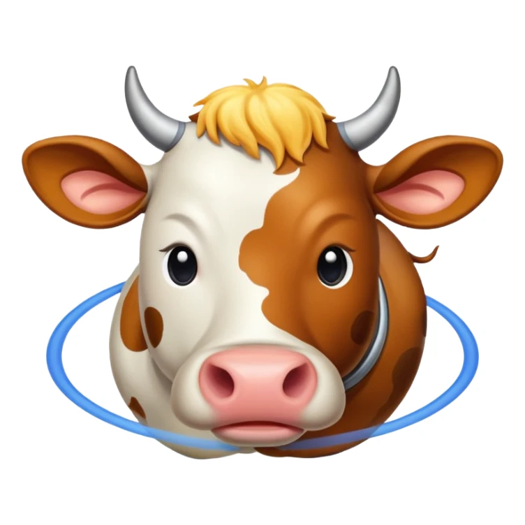  A cow that is mixed with Saturn
 sticker