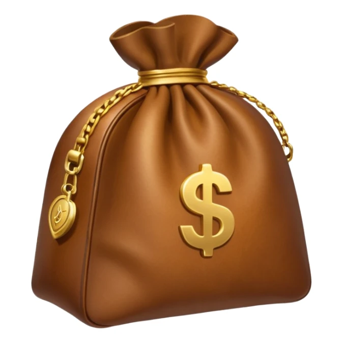 a moneybag with a handshake sign to symbolize a donation sticker