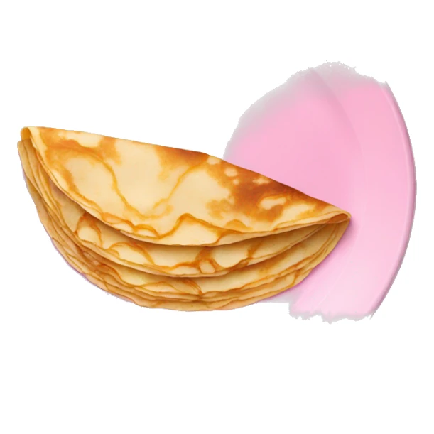 Crepes on a pink plate sticker