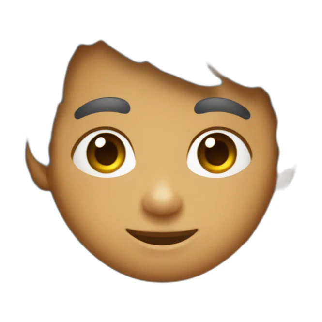 Latino garcon avec boucle d’oreille et cheveux bouclés sticker