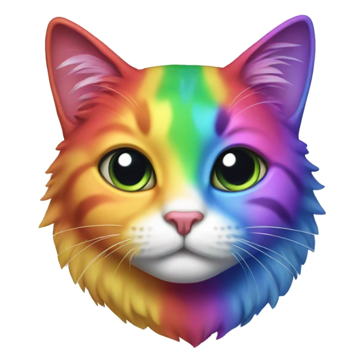 rainbow cat sticker