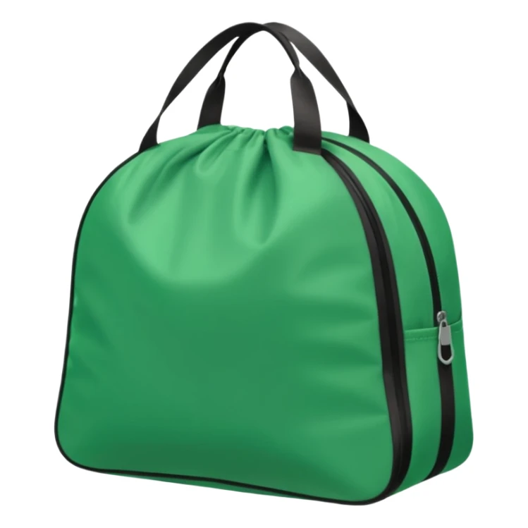 sac de sport vert sans motif sticker