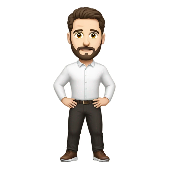 Little man with mustache bowing to baker mayfield sticker