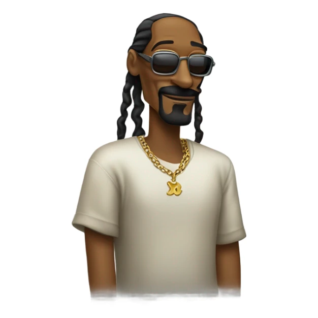 Snoop Dogg saying, "Fo shizzle dizzle" sticker