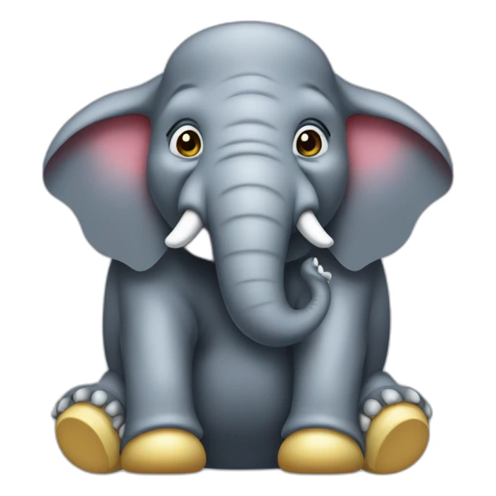 An elephant with the Mario suit saying "chokbar" sticker