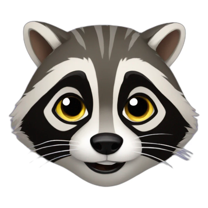 Raccoon from guardian of galaxy sticker