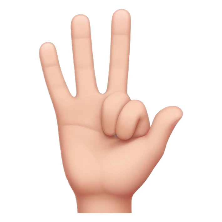 Pinky sticking out and other fingers closed sticker