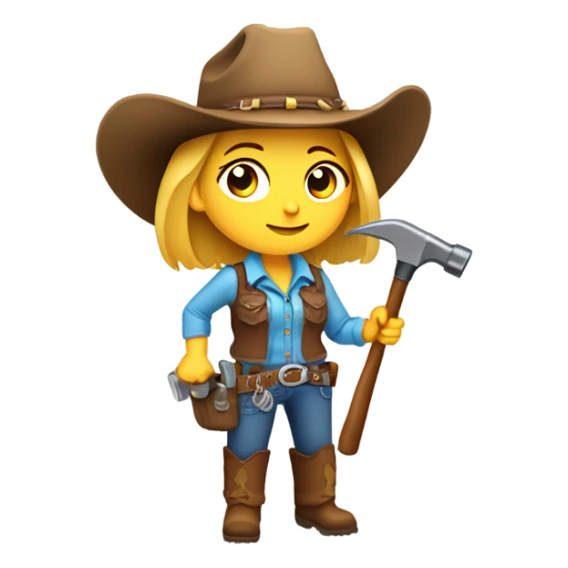 white cowgirl geologist  sticker