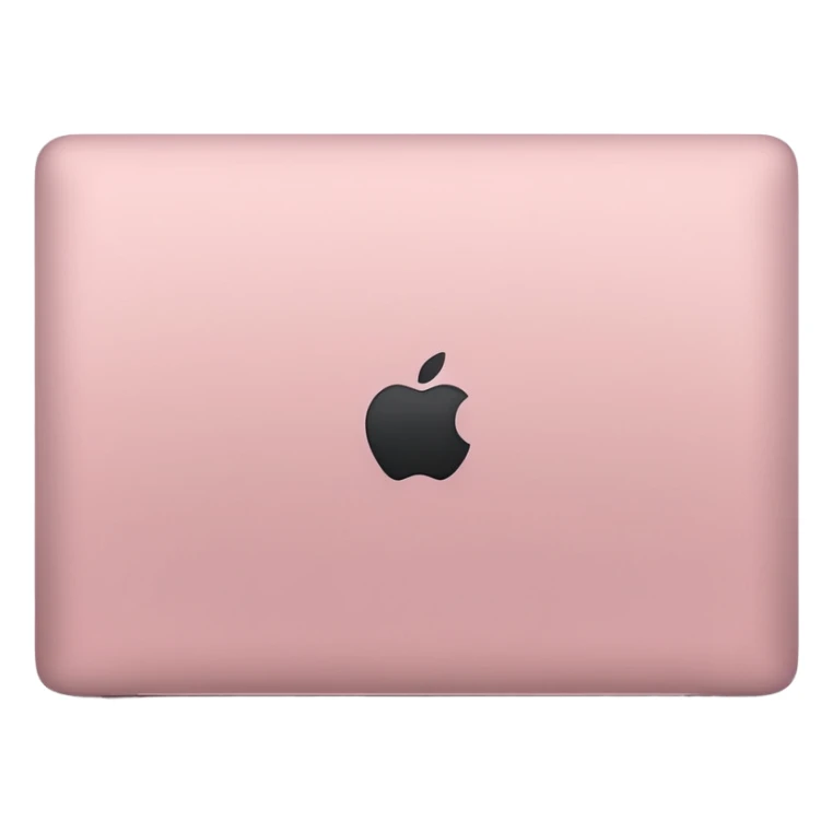 back of baby pink MacBook  sticker