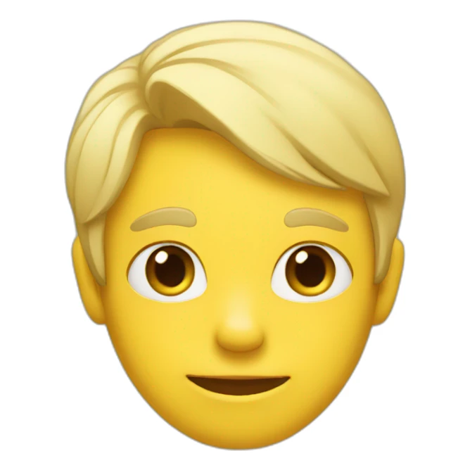 yellow skin male, finger on lips sticker