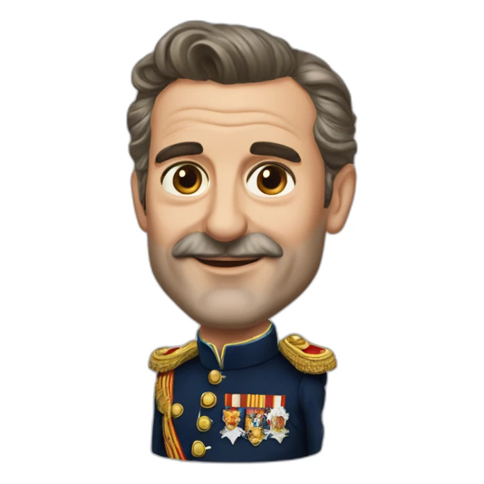 Hyperrealist Felipe vi king of spain sticker