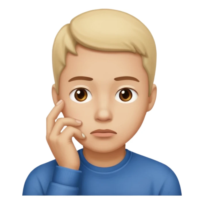 A person worried about money. sticker