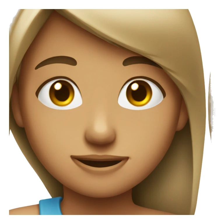 Girl with smirk  sticker