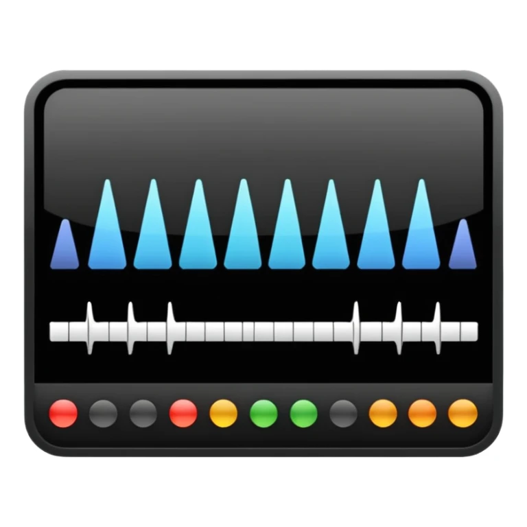 full black audio spectrum, the spectrum is white sticker