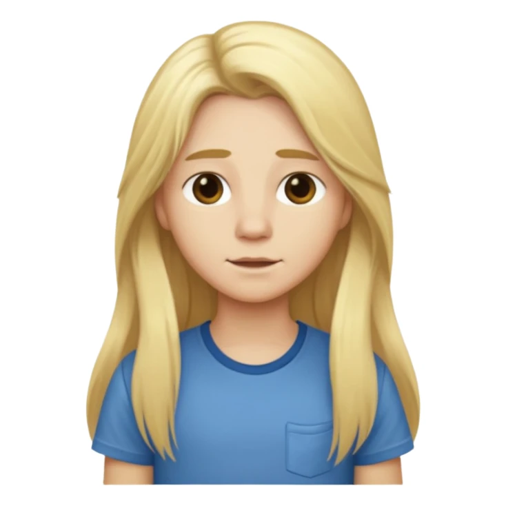 animal with long blonde hair and shirt sticker