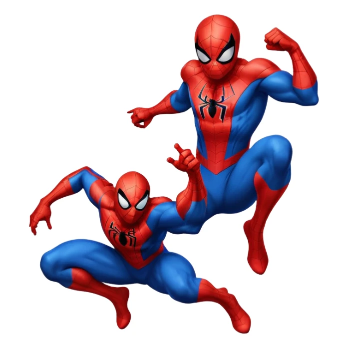 Spider-Man superhero in red and blue costume sticker