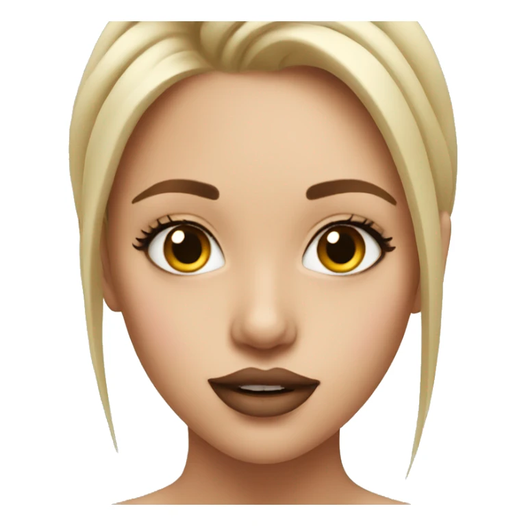 girl with lip filler sticker