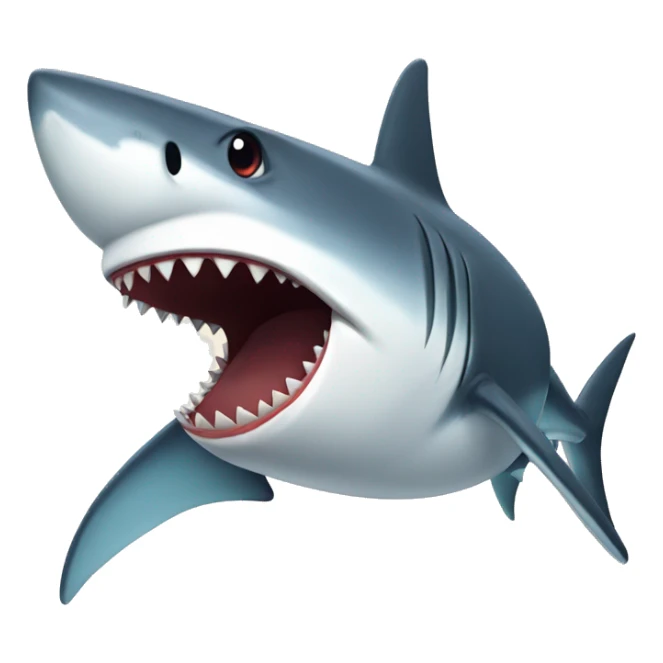 shark with sick sticker