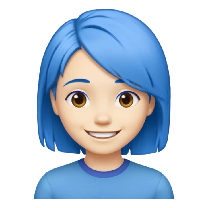 Joy (blue hair) from The Inside Out movie sticker
