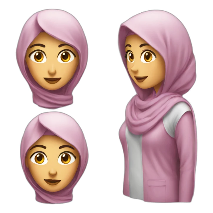 Arab woman car designer sticker