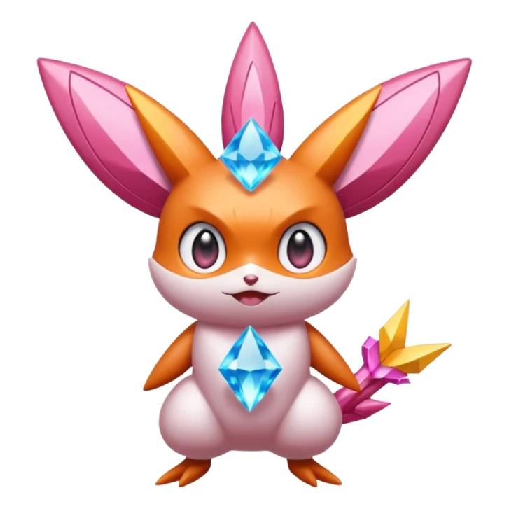 Carbink-Victini-Diancie-fusion sticker