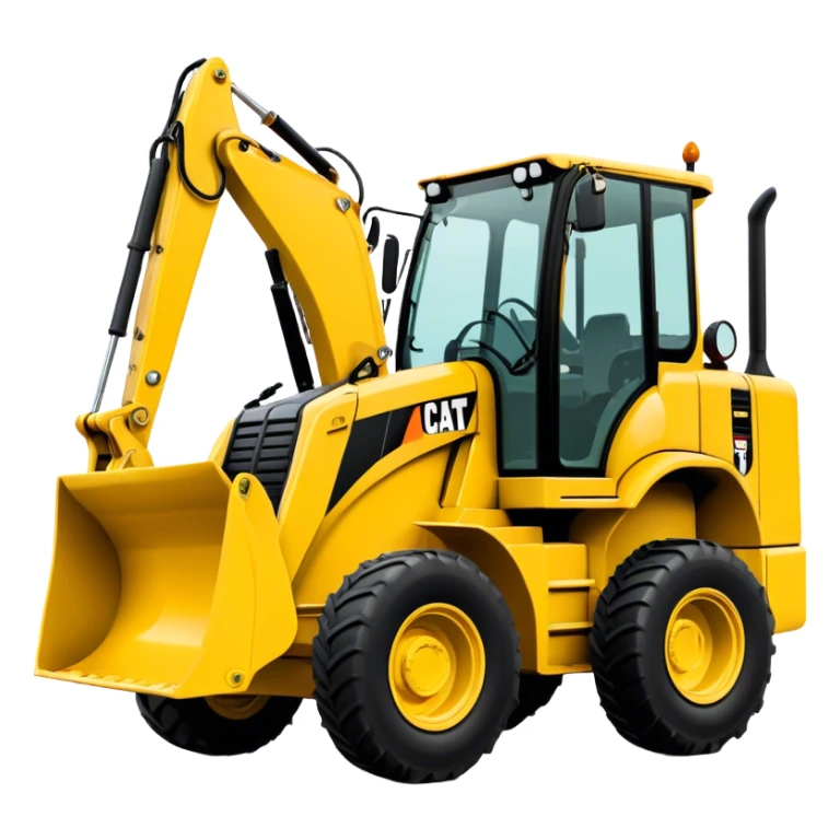 Backhoe Loader - Caterpillar 430F (Model Year: 2021) (Iconic colour: Yellow) sticker