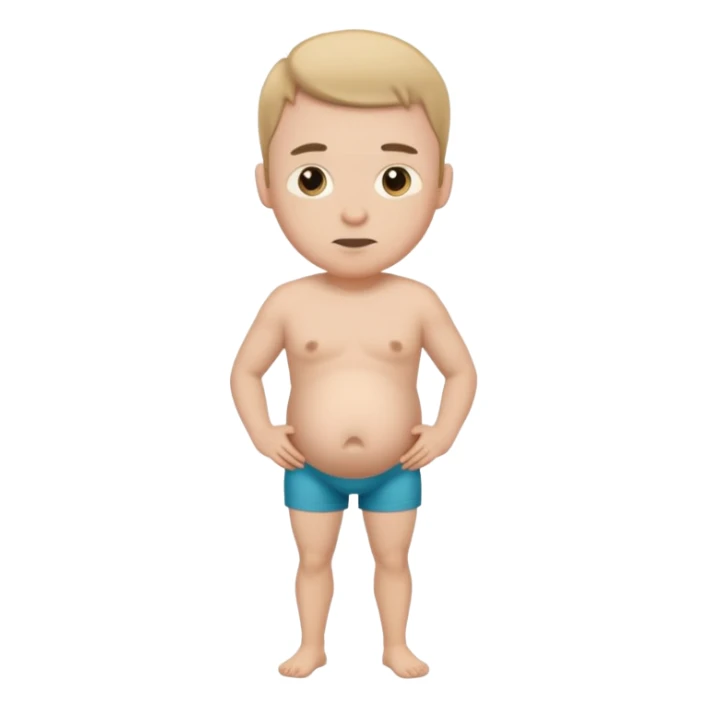 Un hombre hembarazado en calzonsillos sticker