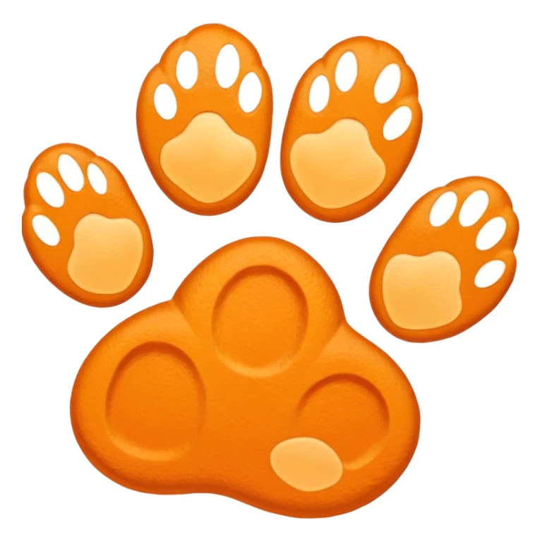 a very light pale pastel orange #FFDBBB pawprint sticker