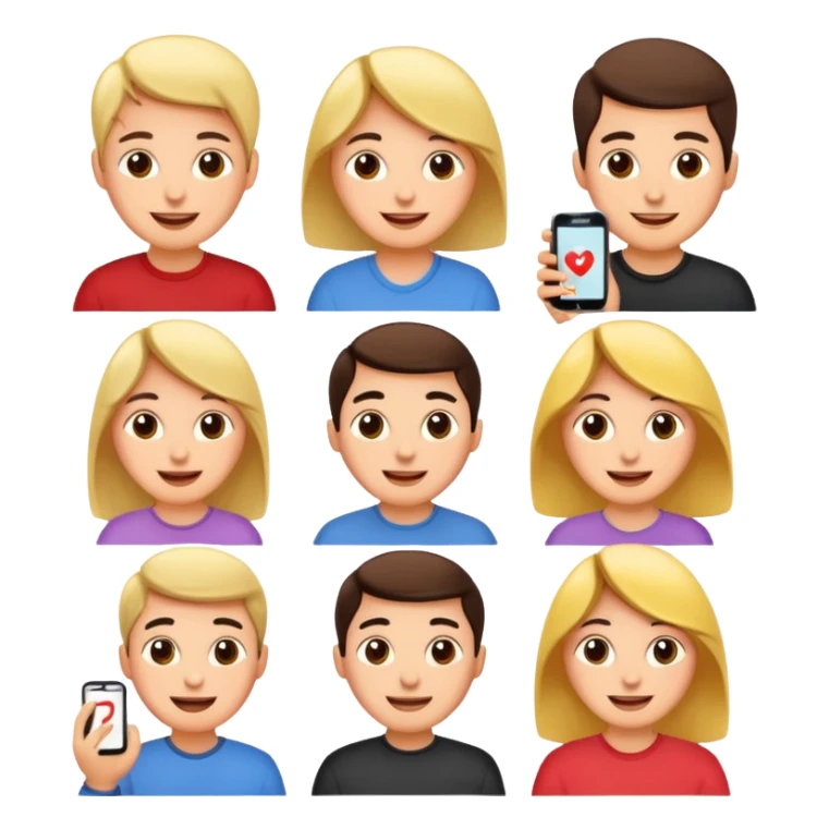 Quiz with happy people without phone sticker