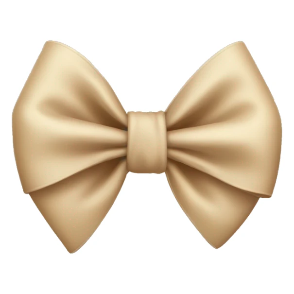 Beige bow sticker