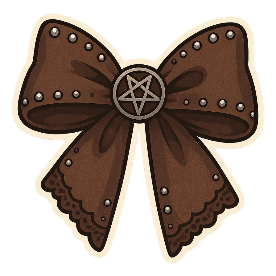 brown goth bow remove background, explore, show moreeeee sticker
