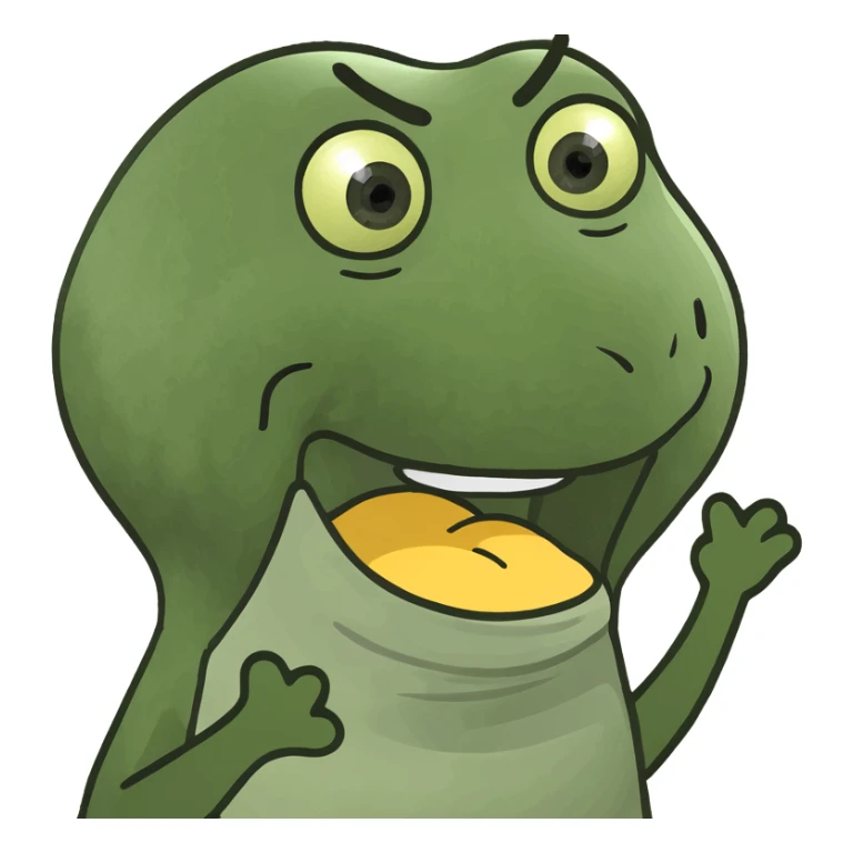 A tired-looking yellow Genmoji with droopy eyes and an open mouth, lazily flapping its hand by its face to mock someone who won’t stop talking. sticker