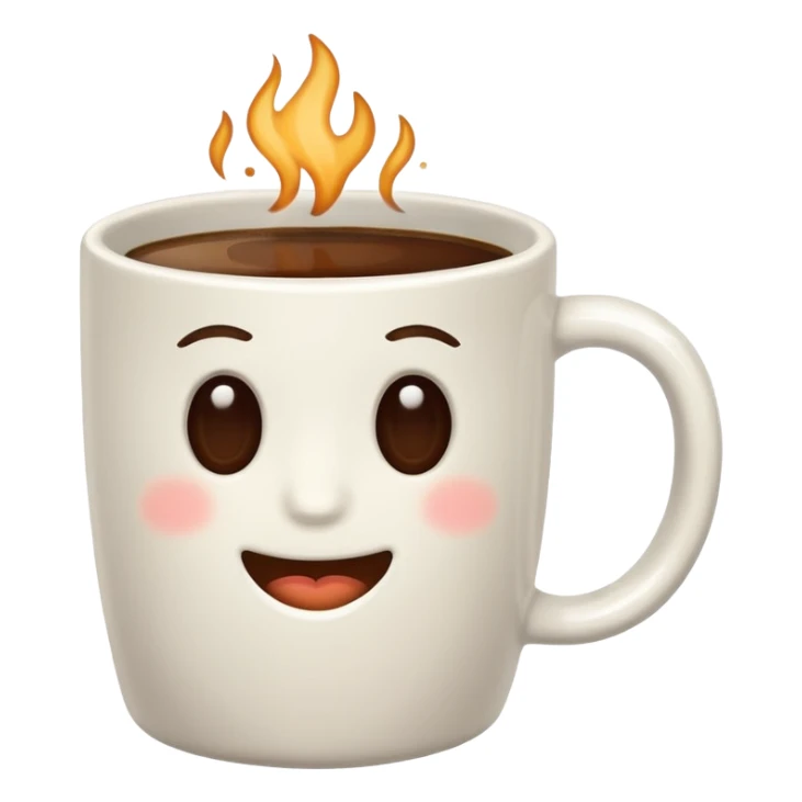 white mug in coffee sticker