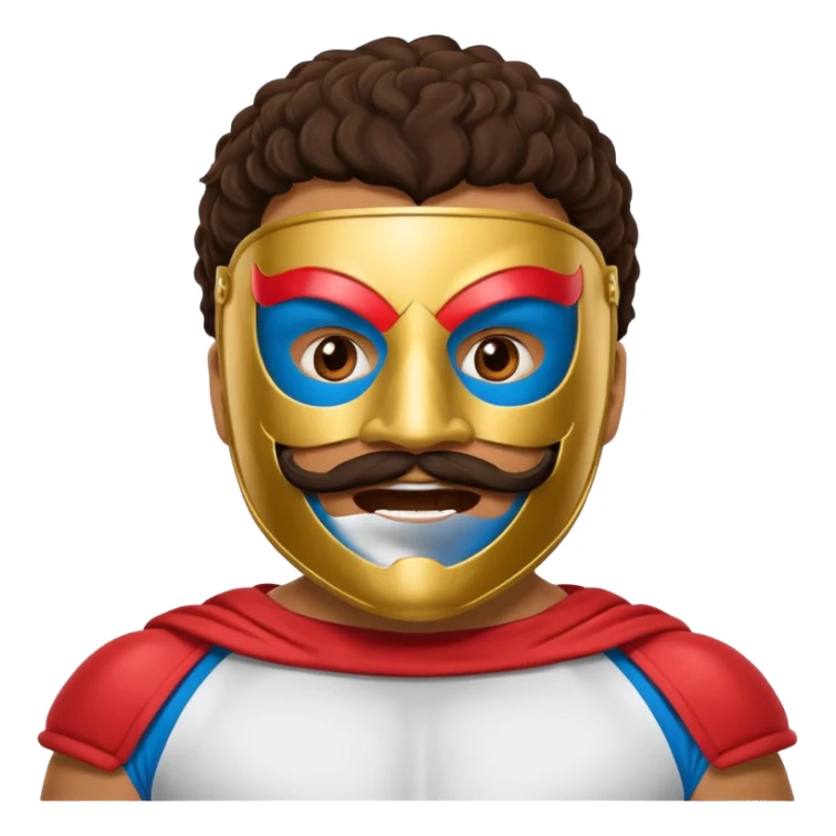 Create a Nacho Libre emoji for a teams chat but make it more original style to the movie sticker