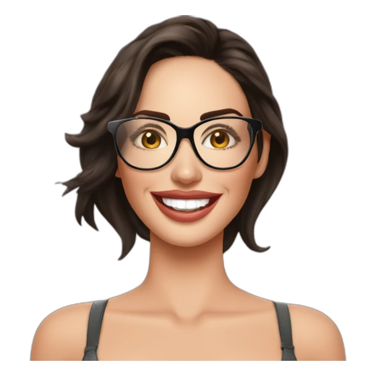 megan-fox-sonriente-con-lentes-abraza-a-una-bebe mujer sticker