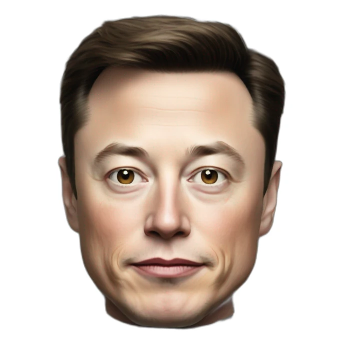 Elon musk on 100 dollar bill sticker