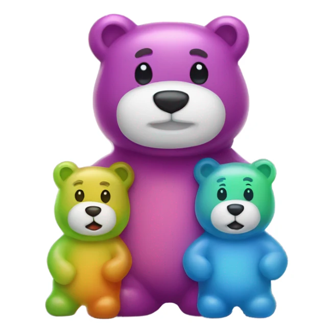 Gummy bear family  sticker