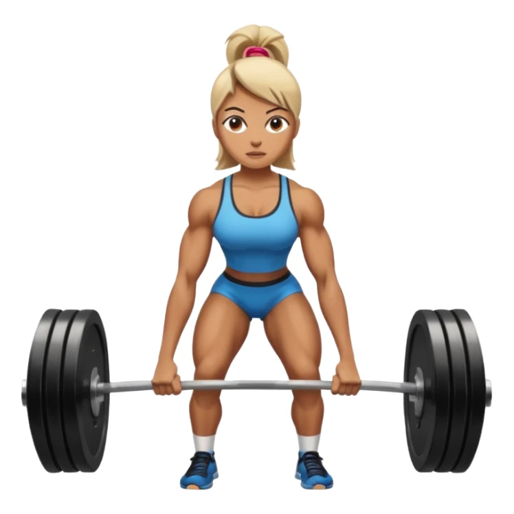 Deadlift woman sticker