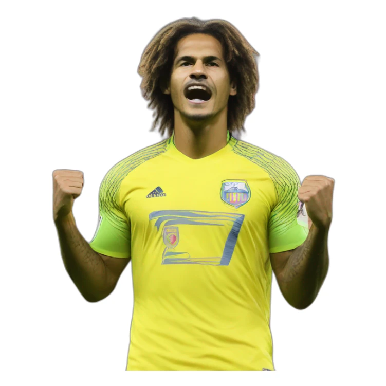 douglas luiz scores penalty against areola sticker