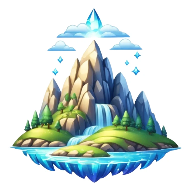  epic divine glistening glossy shiny glittery scenery  sticker