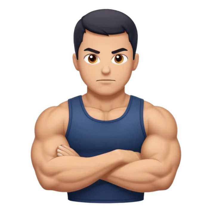 big powerful pumped-up fighter of the navy sticker