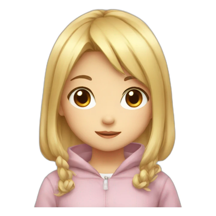 Little anime girl sticker