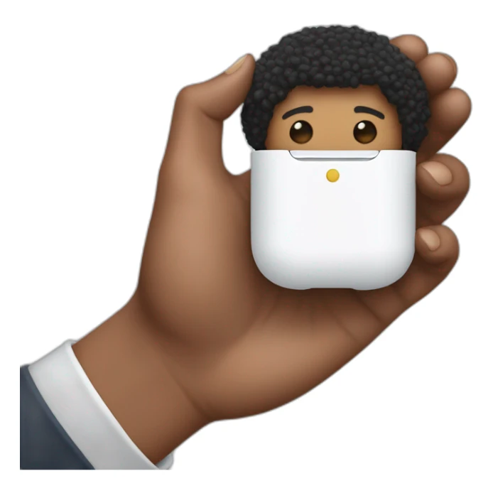 Only one airpod in the hand of barack obama sticker