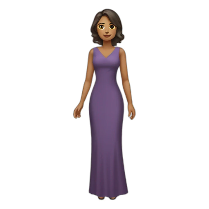 Syntia Mujer mestiza emprendedora con vestido sticker